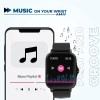 HAMMER Ace 4.0 Calling Smart Watch with Large 1.85" IPS Display, Dual Mode, Spo2, Heart Rate, Strong Metallic Body & Skin Friendly Strap, Black