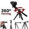 HIFFIN HF-550 Tripod, 65″ inch Special Quality Camera Tripod for Canon Nikon 360 Degree Ball Head, Travel and Work (Black) HIFFIN HF-550 Tripod, 65″ inch Special Quality Camera Tripod for Canon Nikon 360 Degree Ball Head, Travel and Work (Black)