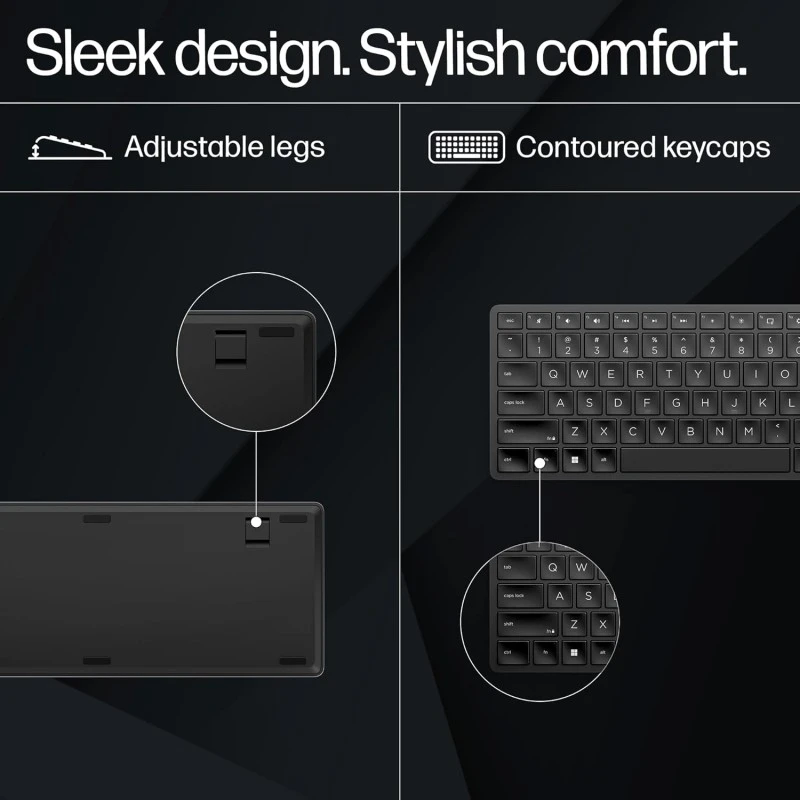 HP 450 Programmable Wireless, Full Size; 3-Zone Layout Keyboard, 2.4 Ghz Wireless Connection, Compatible with Pcs with Available USB-A Port, Black HP 450 Programmable Wireless, Full Size; 3-Zone Layout Keyboard, 2.4 Ghz Wireless Connection, Compatible with Pcs with Available USB-A Port, Black