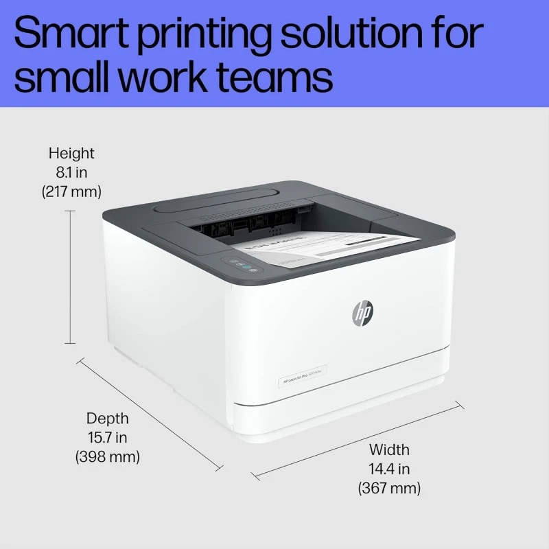 HP Laserjet 3004dw Duplex Printer: Black & White Printer, Self Reset Dual Band WiFi with self heal, Ethernet, Fast Printing Upto 33ppm, Easy and Secure Setup, Smart App Enabled HP Laserjet 3004dw Duplex Printer: Black & White Printer, Self Reset Dual Band WiFi with self heal, Ethernet, Fast Printing Upto 33ppm, Easy and Secure Setup, Smart App Enabled