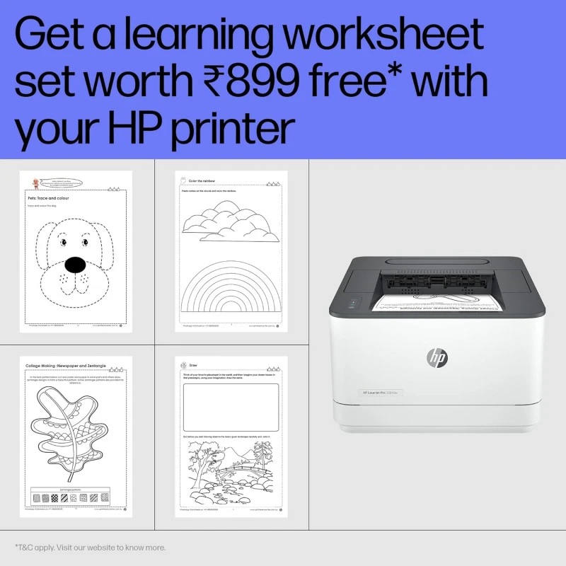 HP Laserjet 3004dw Duplex Printer: Black & White Printer, Self Reset Dual Band WiFi with self heal, Ethernet, Fast Printing Upto 33ppm, Easy and Secure Setup, Smart App Enabled HP Laserjet 3004dw Duplex Printer: Black & White Printer, Self Reset Dual Band WiFi with self heal, Ethernet, Fast Printing Upto 33ppm, Easy and Secure Setup, Smart App Enabled
