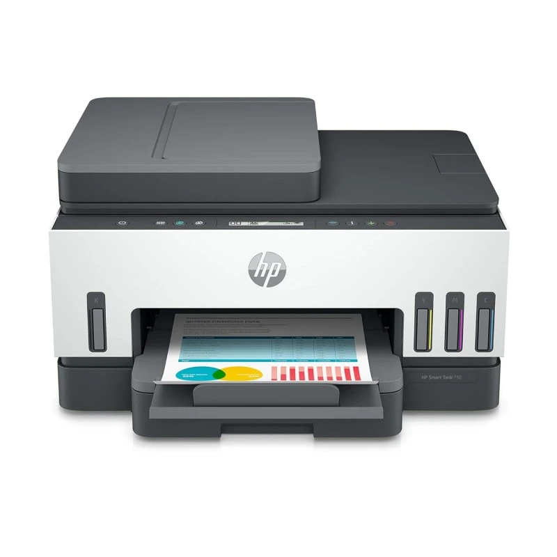 HP Smart Tank 750 All-in-One Auto Duplex WiFi Colour Printer with ADF, Print, Scan & Cope for Office with ADF, Multicolor HP Smart Tank 750 All-in-One Auto Duplex WiFi Colour Printer with ADF, Print, Scan & Cope for Office with ADF, Multicolor