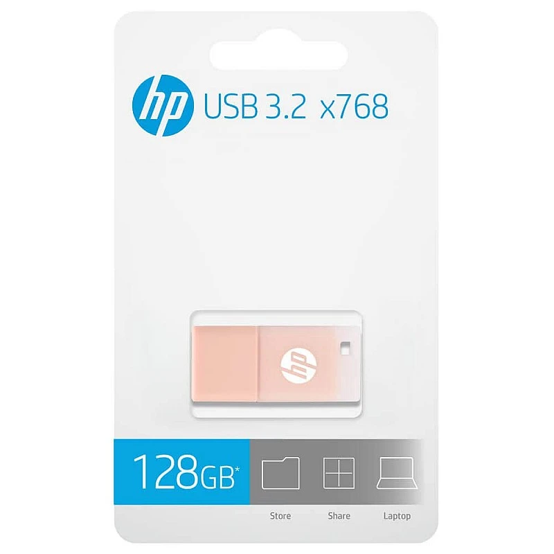 HP USB 3.2 Flash Drive 64Gb X768,Lightweight, Shockproof, Pack of 1 HP USB 3.2 Flash Drive 64Gb X768,Lightweight, Shockproof, Pack of 1
