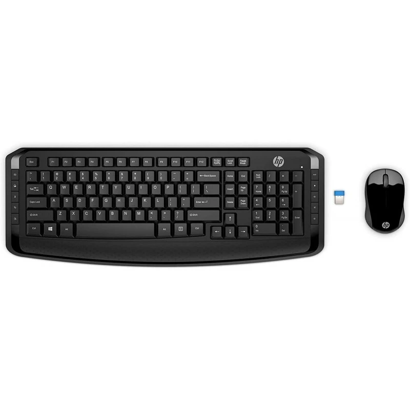 HP Wireless Keyboard and Mouse 300 Black HP Wireless Keyboard and Mouse 300 Black