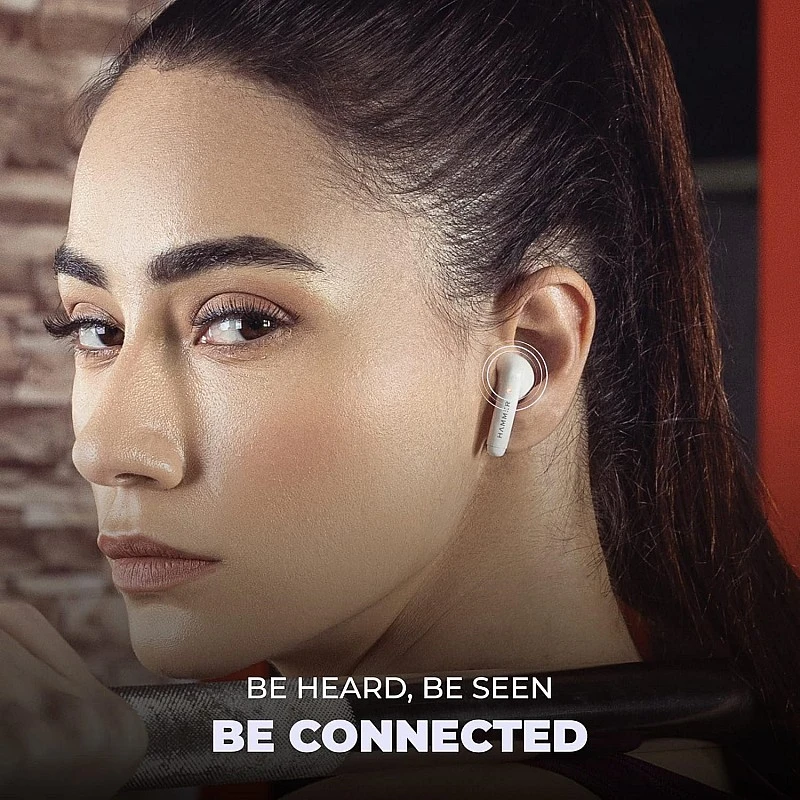 Hammer KO Pro Bluetooth Earbuds with Upto 20H Playtime, ENC, Fast Charging Type-C, IPX4 Water Resistant, Bluetooth v5.3, Touch Controls and Voice Assistant (White) Hammer KO Pro Bluetooth Earbuds with Upto 20H Playtime, ENC, Fast Charging Type-C, IPX4 Water Resistant, Bluetooth v5.3, Touch Controls and Voice Assistant (White)