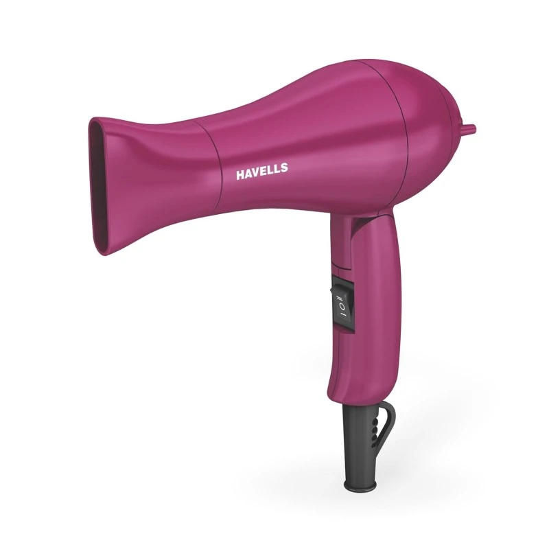 Havells 1000 Watt Foldable Hair Dryer; 2 Heat Settings (Hot/Warm), Heat Balance Technology | Purple | Your Perfect Blow Dry Companion For Effortless Hair Styling | Hd1810 Havells 1000 Watt Foldable Hair Dryer; 2 Heat Settings (Hot/Warm), Heat Balance Technology | Purple | Your Perfect Blow Dry Companion For Effortless Hair Styling | Hd1810