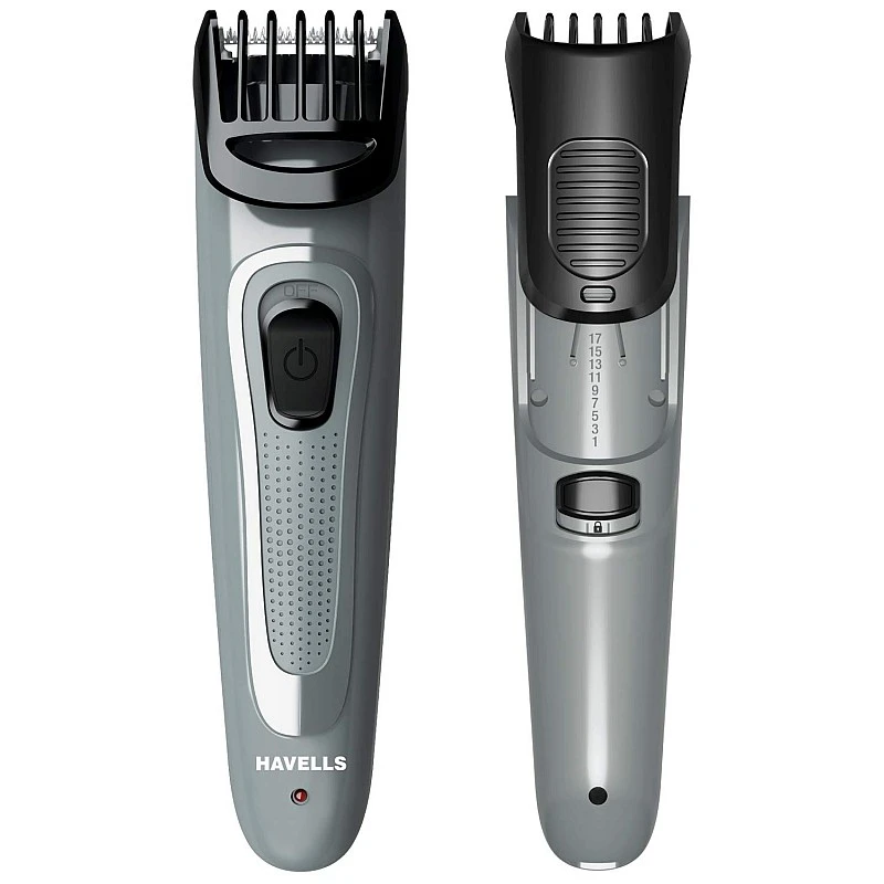 Havells BT5100C Micro USB Rechargeable Beard & Moustache Trimmer with Hypoallergenic Stainless Steel Blades Allows Zero Trim with .5 mm Precision Havells BT5100C Micro USB Rechargeable Beard & Moustache Trimmer with Hypoallergenic Stainless Steel Blades Allows Zero Trim with .5 mm Precision