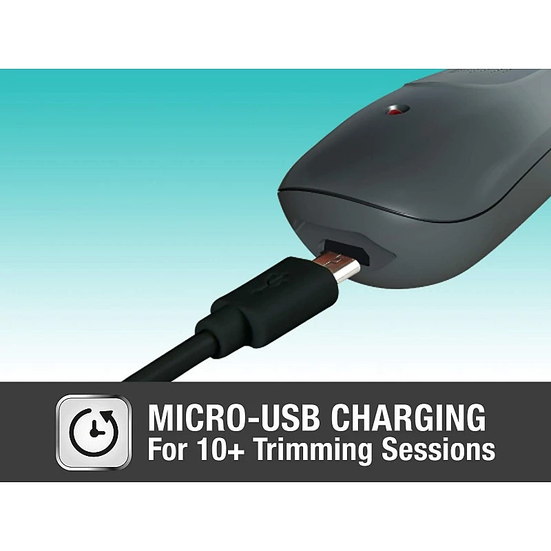 Havells BT5100C Micro USB Rechargeable Beard & Moustache Trimmer with Hypoallergenic Stainless Steel Blades Allows Zero Trim with .5 mm Precision Havells BT5100C Micro USB Rechargeable Beard & Moustache Trimmer with Hypoallergenic Stainless Steel Blades Allows Zero Trim with .5 mm Precision