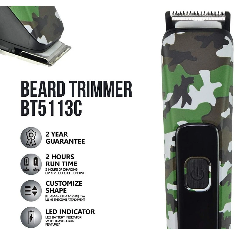 Havells bt5113c trimmer 120 min runtime 9 length settings green Havells bt5113c trimmer 120 min runtime 9 length settings green