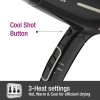 Havells HD3181 1600 Watts Unisex Foldable Hair Dryer; 3 Heat (Hot/Warm/Cold) Settings including Cool Shot Button; Heat Balance Technology (Black) Havells HD3181 1600 Watts Unisex Foldable Hair Dryer; 3 Heat (Hot/Warm/Cold) Settings including Cool Shot Button; Heat Balance Technology (Black)