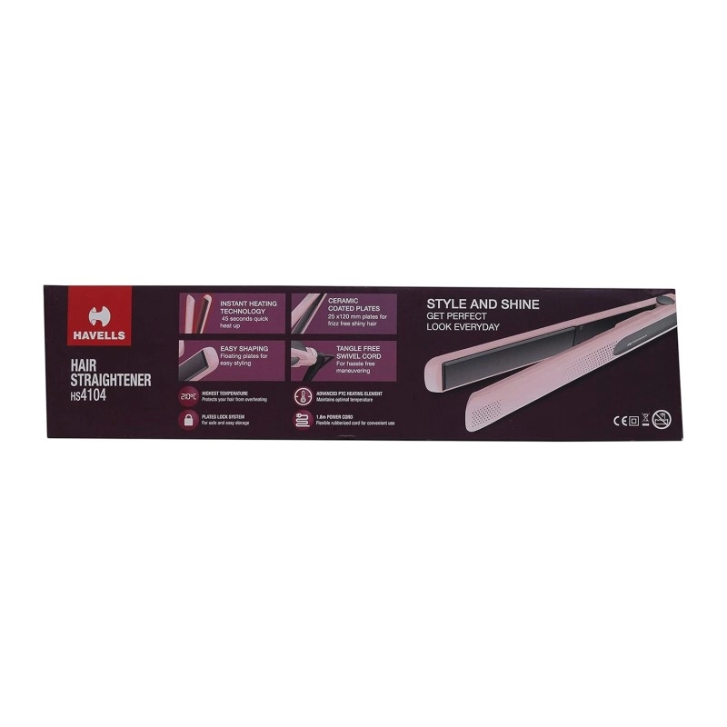 Havells HS4104 Hair Straightener (Pink) Havells HS4104 Hair Straightener (Pink)