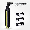 Havells ST7000 Rechargeable Dual-Blade Shimmer (Shaver cum Trimmer) with 3 Trimming Combs (Black & Yellow) Havells ST7000 Rechargeable Dual-Blade Shimmer (Shaver cum Trimmer) with 3 Trimming Combs (Black & Yellow)
