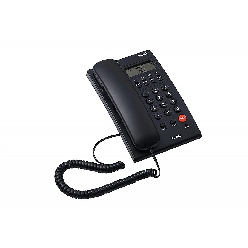 Hola TF 600 Corded Landline Phone Set with Caller ID (CLI) Function Made in India Hola TF 600 Corded Landline Phone Set with Caller ID (CLI) Function Made in India