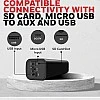 Honeywell Moxie V2000 Wireless Bluetooth Soundbar 41 cm, Premium Stereo Sound, TWS Feature with Bluetooth 5.0 (Black)