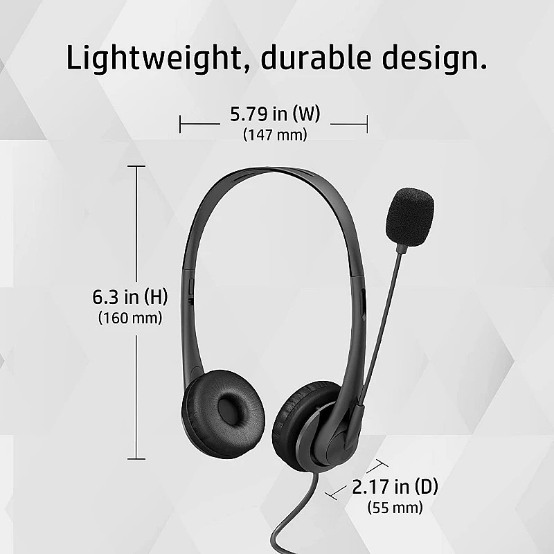 Hp Stereo 3.5mm Headset G2 Wired Over Ear Headphones Black Hp Stereo 3.5mm Headset G2 Wired Over Ear Headphones Black