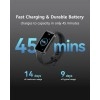 Huawei Band 9, Comfortable All-Day Wearing, Sleep Tracking, Fast Charging, Durable Battery, Intelligent Brightness Adjustments, 100 Different Workout Modes, Compatible with iOS&Android (Black)
