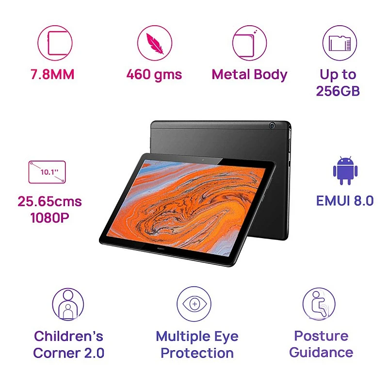 Huawei MediaPad T5 Tablet WiFi Edition-Black Cover Huawei MediaPad T5 Tablet WiFi Edition-Black Cover