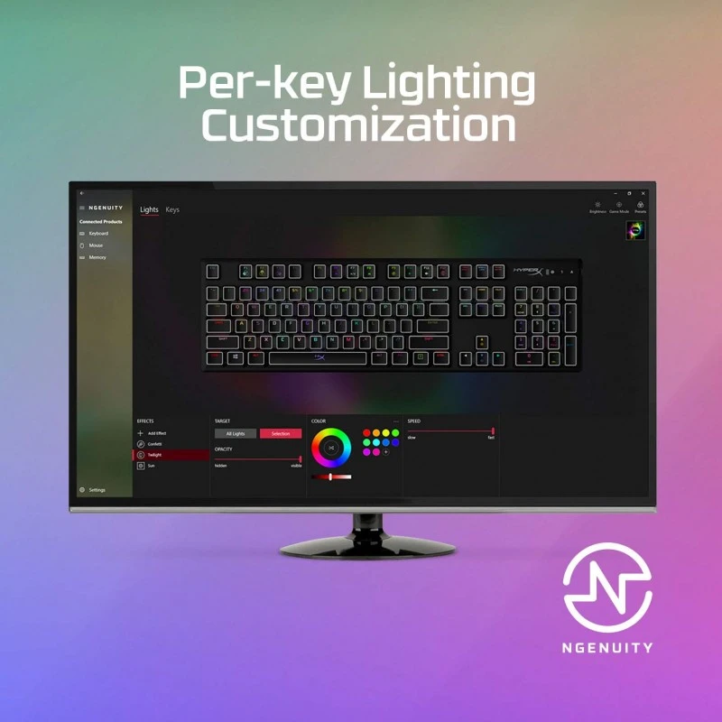 HyperX Alloy Origins Mechanical USB Gaming Keyboard Software Controlled Light and Macro Customization Linear Switch Red-RGB LED Backlit Black HyperX Alloy Origins Mechanical USB Gaming Keyboard Software Controlled Light and Macro Customization Linear Switch Red-RGB LED Backlit Black