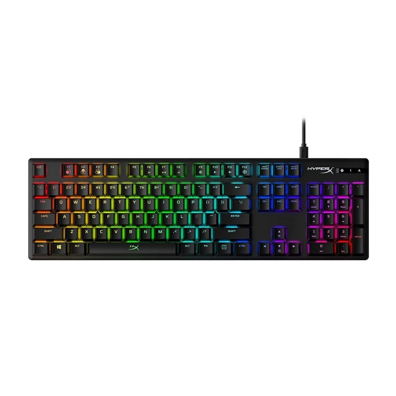 HyperX Alloy Origins Mechanical USB Gaming Keyboard Software Controlled Light and Macro Customization Linear Switch Red-RGB LED Backlit Black HyperX Alloy Origins Mechanical USB Gaming Keyboard Software Controlled Light and Macro Customization Linear Switch Red-RGB LED Backlit Black