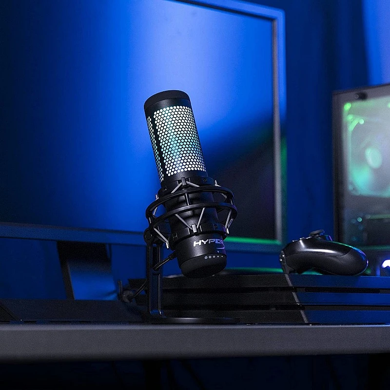 HyperX QuadCast S RGB USB Condenser Microphone for PC, PS4 and Mac, Gaming, Streaming, Podcasts, Twitch, YouTube, Discord (HMIQ1S-XX-RG/G) HyperX QuadCast S RGB USB Condenser Microphone for PC, PS4 and Mac, Gaming, Streaming, Podcasts, Twitch, YouTube, Discord (HMIQ1S-XX-RG/G)