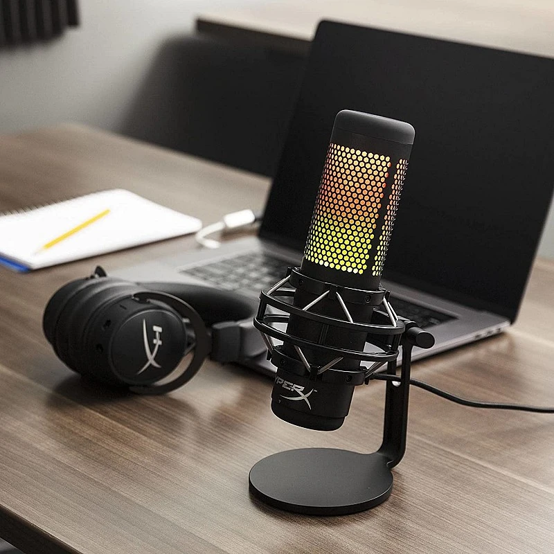 HyperX QuadCast S RGB USB Condenser Microphone for PC, PS4 and Mac, Gaming, Streaming, Podcasts, Twitch, YouTube, Discord (HMIQ1S-XX-RG/G) HyperX QuadCast S RGB USB Condenser Microphone for PC, PS4 and Mac, Gaming, Streaming, Podcasts, Twitch, YouTube, Discord (HMIQ1S-XX-RG/G)
