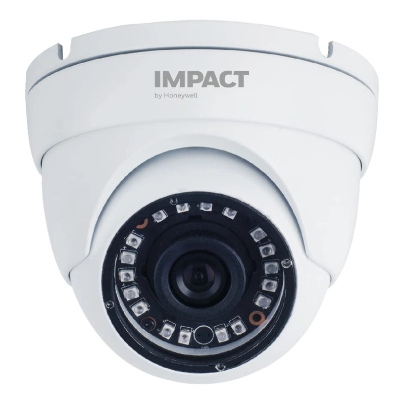 IMPACT by Honeywell 2 MP Wired Outdoor Bullet Security Camera I 1080p AHD CCTV Camera I Night Vision I OSD Control 4 in 1 UTC Support I Smart IR LED 10~20 Mtr I Made in India I Plastic Housing-White