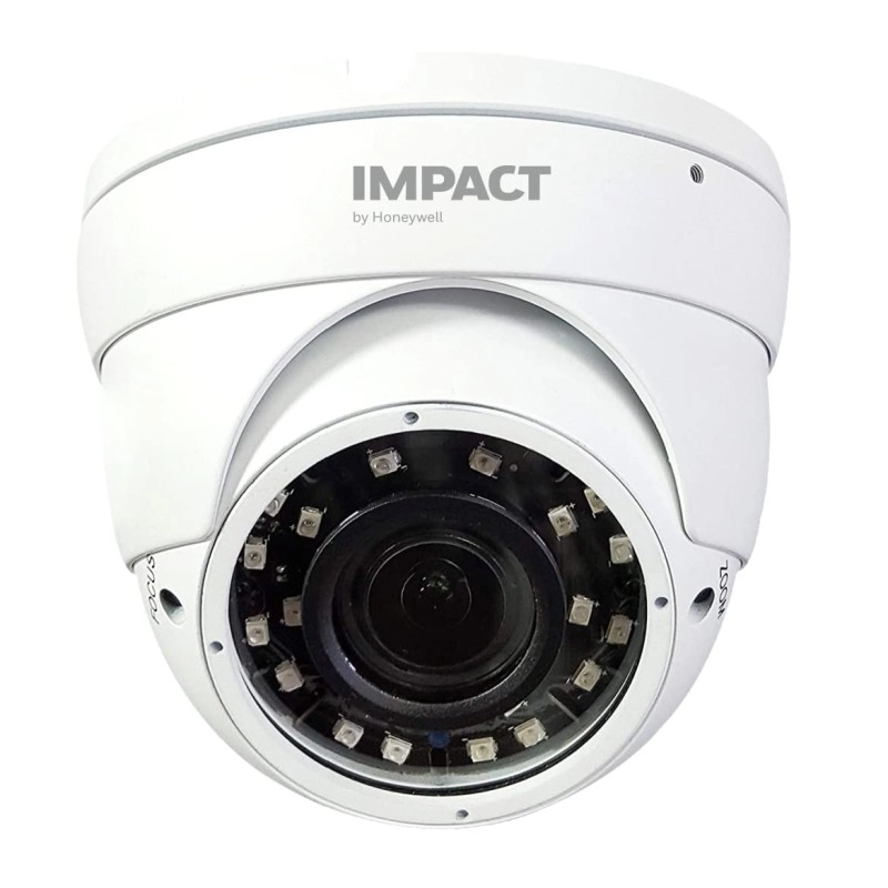 IMPACT by Honeywell 2 MP Wired Outdoor Bullet Security Camera I 1080p AHD CCTV Camera I Night Vision I OSD Control 4 in 1 UTC Support I Smart IR LED 10~20 Mtr I Made in India I Plastic Housing-White