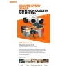 IMPACT by Honeywell 2 MP Wired Outdoor Bullet Security Camera I 1080p AHD CCTV Camera I Night Vision I OSD Control 4 in 1 UTC Support I Smart IR LED 10~20 Mtr I Made in India I Plastic Housing-White