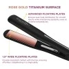 Ikonic Gleam 3.0 Hair Straightener, Black| Super slim 1 inch plates | Ergonomically slim | Digital temperature control| Automated Shut Off Safety | Advanced Rose Gold Titanium surface| Quick Heat Ikonic Gleam 3.0 Hair Straightener, Black| Super slim 1 inch plates | Ergonomically slim | Digital temperature control| Automated Shut Off Safety | Advanced Rose Gold Titanium surface| Quick Heat