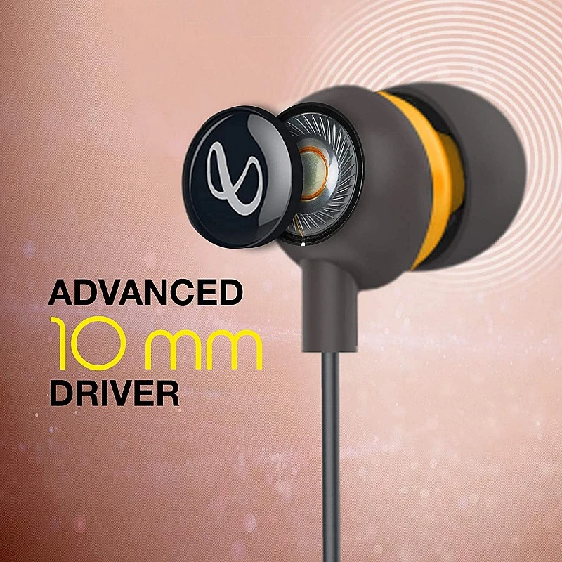 Infinity by Harman Zip 20 in-Ear Deep Bass Headphones with Mic Black Infinity by Harman Zip 20 in-Ear Deep Bass Headphones with Mic Black