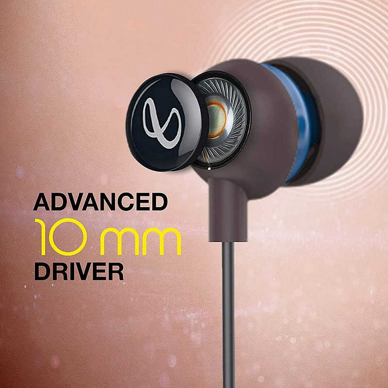 Infinity by Harman Zip 20 in-Ear Deep Bass Headphones with Mic Black Infinity by Harman Zip 20 in-Ear Deep Bass Headphones with Mic Black