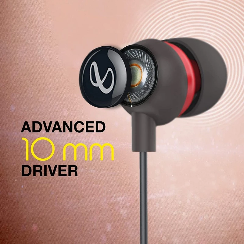 Infinity by Harman Zip 20 in-Ear Deep Bass Headphones with Mic Black Infinity by Harman Zip 20 in-Ear Deep Bass Headphones with Mic Black