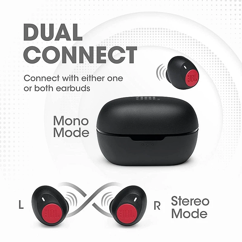 JBL C115 True Wireless Earbuds with Mic Red JBL C115 True Wireless Earbuds with Mic Red