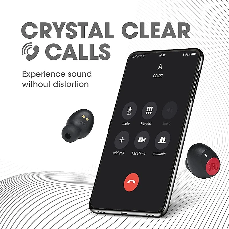 JBL C115 True Wireless Earbuds with Mic Red JBL C115 True Wireless Earbuds with Mic Red