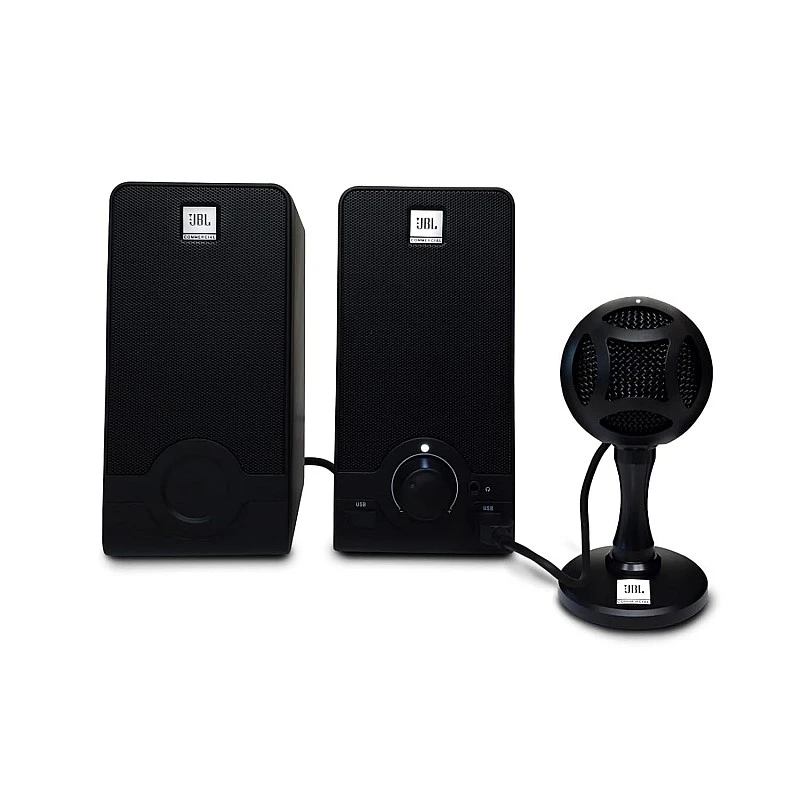 JBL Commercial WFH100 USB Mic & Speaker Bundle for Content Creation, Online Classes, Online Workshops, Black JBL Commercial WFH100 USB Mic & Speaker Bundle for Content Creation, Online Classes, Online Workshops, Black