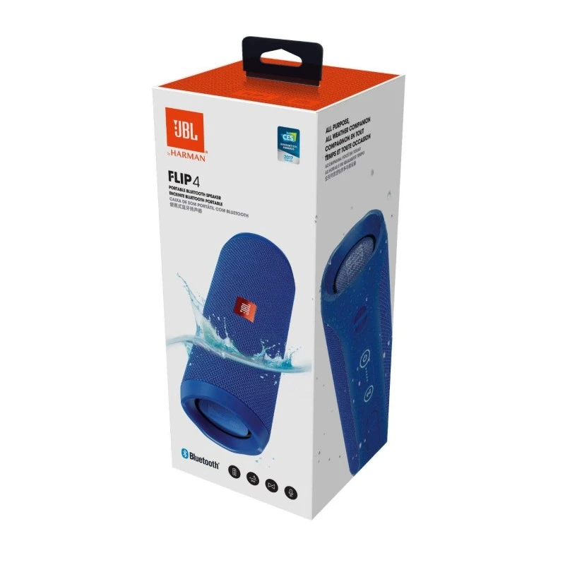 JBL FLIP 4 Wireless Portable Bluetooth Speaker (Blue) JBL FLIP 4 Wireless Portable Bluetooth Speaker (Blue)