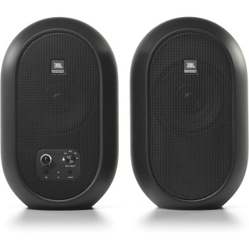 JBL Professional Series 104-BT Compact Desktop Reference Monitors with Bluetooth, Speaker Black