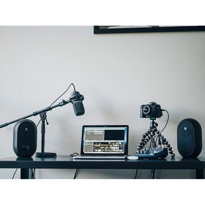 JBL Professional Series 104-BT Compact Desktop Reference Monitors with Bluetooth, Speaker Black