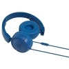 JBL T450 by Harman Extra Bass On-Ear Headphones with Mic (Blue)