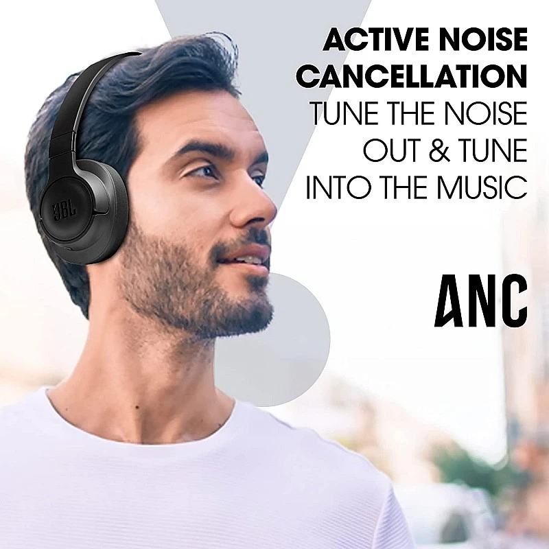 JBL Tune 760NC, Mic, up to 50 Hours Playtime, JBL Pure Bass, Google Fast Pair, Dual Pairing, AUX & Voice Assistant Support (Black) JBL Tune 760NC, Mic, up to 50 Hours Playtime, JBL Pure Bass, Google Fast Pair, Dual Pairing, AUX & Voice Assistant Support (Black)