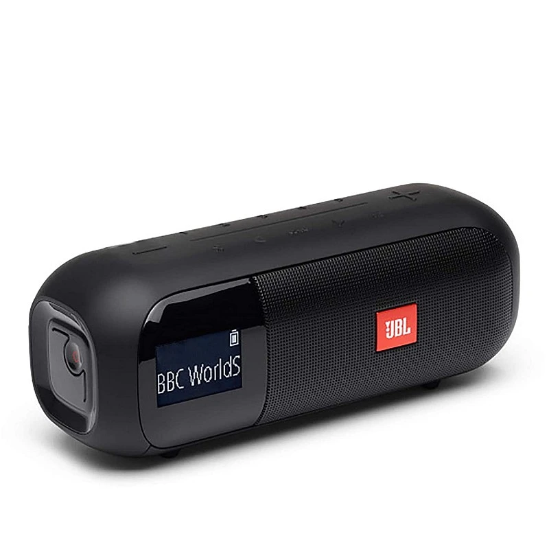 JBL Tuner2 by Harman Portable Bluetooth Speaker with FM Radio, 12 Hours of Playtime, IPX7 Waterproof and LCD Display (5W, Black) JBL Tuner2 by Harman Portable Bluetooth Speaker with FM Radio, 12 Hours of Playtime, IPX7 Waterproof and LCD Display (5W, Black)