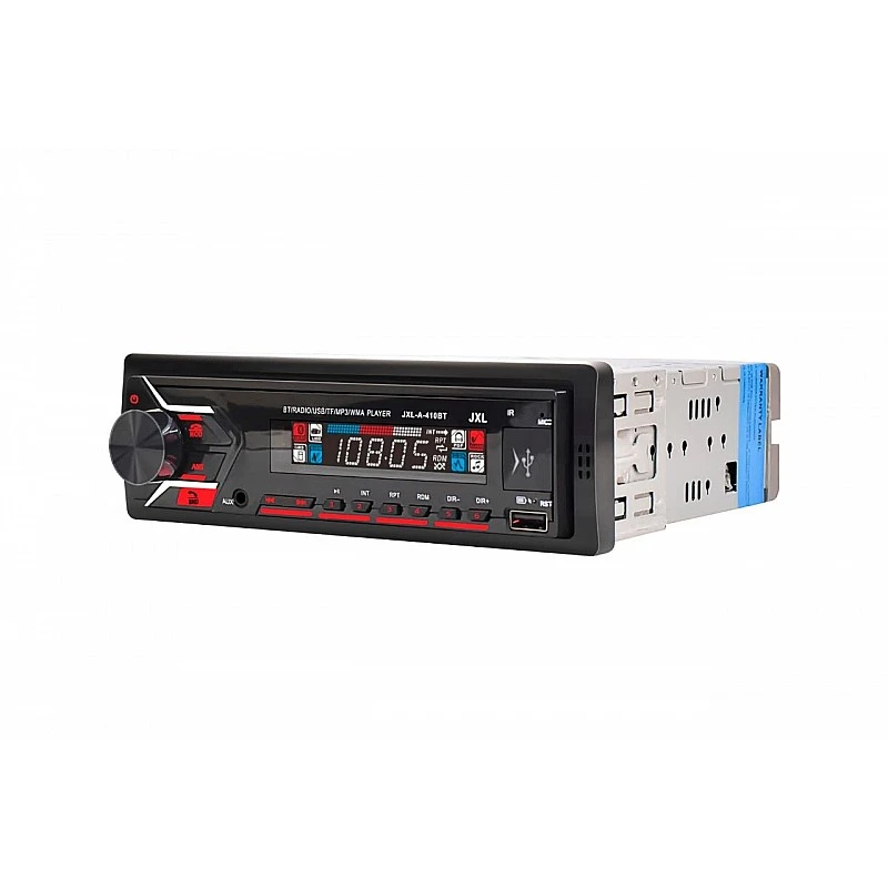 JXL-410BT Car Stereo 220W Universal Fit Single Din Mp3 Car Stereo with Dual USB Ports/Bluetooth/Hands Free Calling/FM/AUX Input/SD Card Slot & Remote Control JXL-410BT Car Stereo 220W Universal Fit Single Din Mp3 Car Stereo with Dual USB Ports/Bluetooth/Hands Free Calling/FM/AUX Input/SD Card Slot & Remote Control