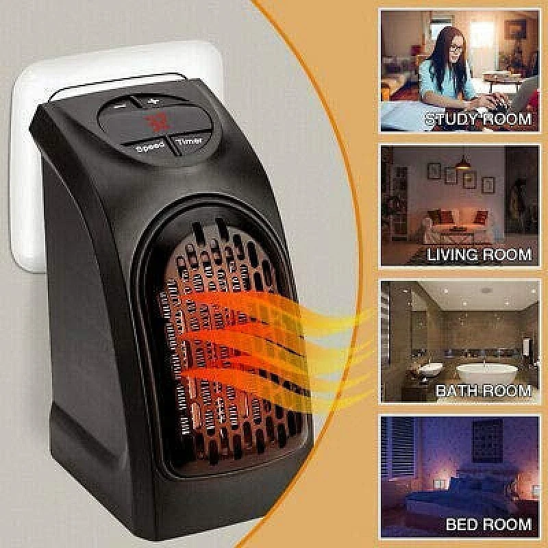 airtree Mini Electric Handy Room Heater Compact Plug-in, The Wall Outlet 400 Watts, Handy Air Warmer Blower Adjustable Timer Digital Display airtree Mini Electric Handy Room Heater Compact Plug-in, The Wall Outlet 400 Watts, Handy Air Warmer Blower Adjustable Timer Digital Display