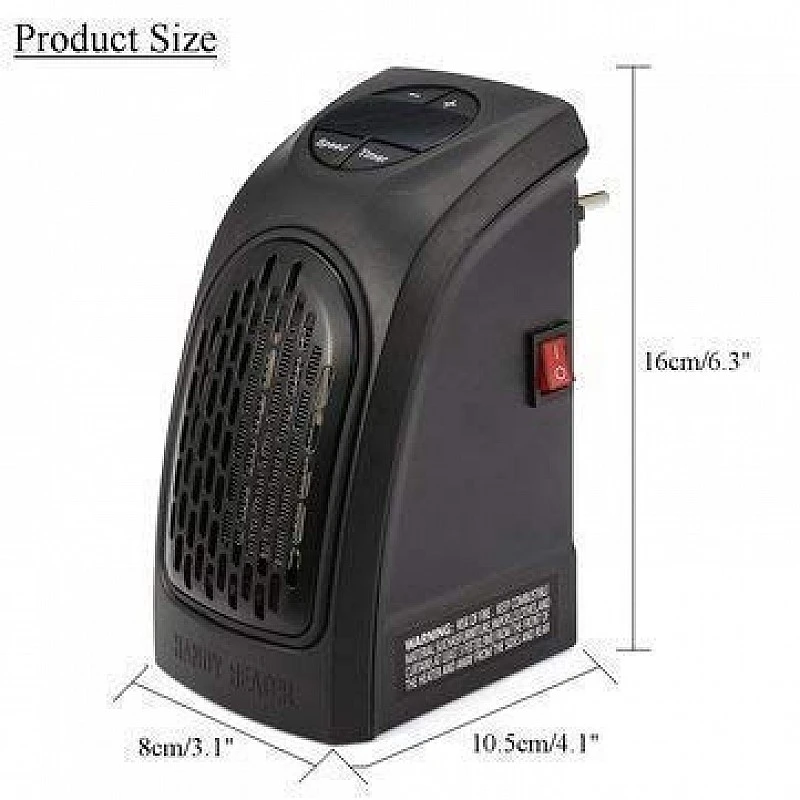 airtree Mini Electric Handy Room Heater Compact Plug-in, The Wall Outlet 400 Watts, Handy Air Warmer Blower Adjustable Timer Digital Display airtree Mini Electric Handy Room Heater Compact Plug-in, The Wall Outlet 400 Watts, Handy Air Warmer Blower Adjustable Timer Digital Display