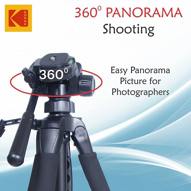 Kodak T210 150cm Three Way Pan Movement Tripod for Camera (Black) Kodak T210 150cm Three Way Pan Movement Tripod for Camera (Black)