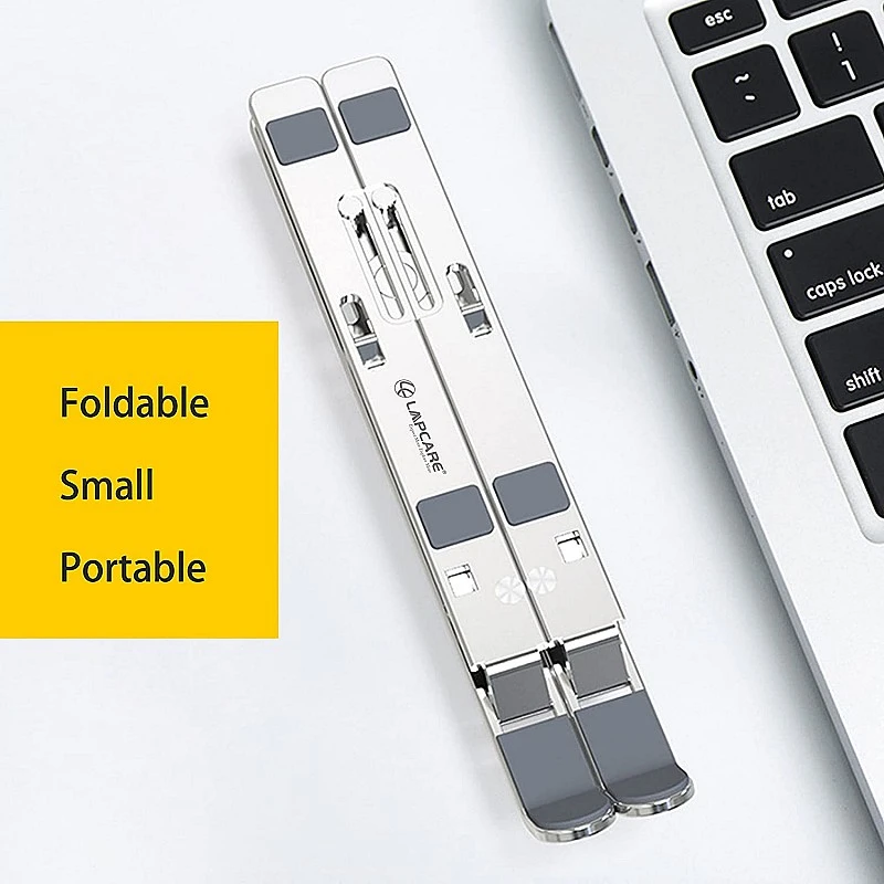 LAPGO - Aluminum Foldable stand with Pouch up to 15.6" Laptop LAPGO - Aluminum Foldable stand with Pouch up to 15.6" Laptop