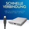 LaCie Mobile Drive 5TB External Hard Drive HDD Moon Silver USB-C USB 3.0, for Mac and PC Desktop, 1 Month Adobe CC (STHG5000400) LaCie Mobile Drive 5TB External Hard Drive HDD Moon Silver USB-C USB 3.0, for Mac and PC Desktop, 1 Month Adobe CC (STHG5000400)
