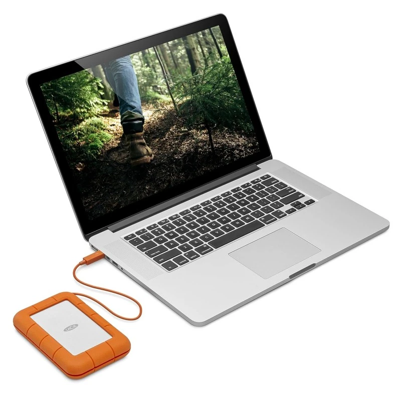LaCie Rugged USB-C 4TB Portable External Hard Drive USB 3.0 Compatible, Drop Shock Dust Rain Resistant, for Mac & PC Desktop Laptop and 2-Year Data Recovery Services (STFR4000800) LaCie Rugged USB-C 4TB Portable External Hard Drive USB 3.0 Compatible, Drop Shock Dust Rain Resistant, for Mac & PC Desktop Laptop and 2-Year Data Recovery Services (STFR4000800)