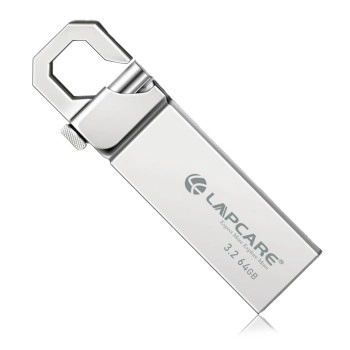 Lapcare Flais 64GB Metal USB 3.2 Flash Drive | Pen Drive | Up to 400Mbps Speed | Reliable Data Storage with 5-Year Warranty