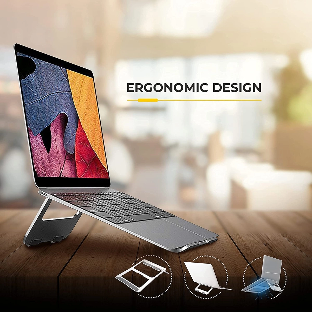 Lapcare LAPBUDDY- Aluminum Laptop Stand upto 15.6 Laptop